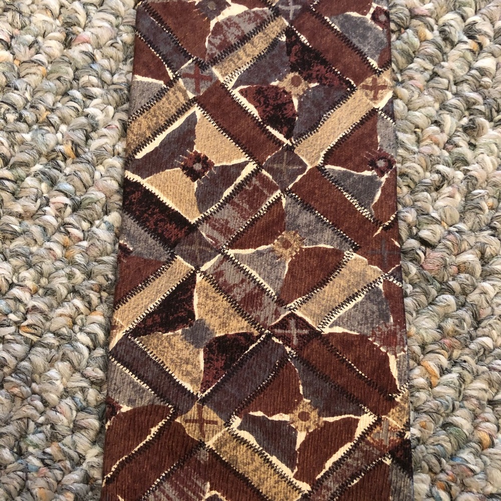 Bugatti stitched silk tie